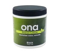 ONA Block Fresh Linen Fragrance - Natural Odour Eliminator, Neutralise Odours Safely, Naturally and Permanently - 170g