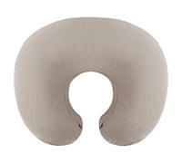 Onacosht Muslin Nursing Pillow Cover Soft 100% Cotton Feeding Pillow Slipcover Fits Standard Infant Nursing Pillow for Baby Boy and Girl, Fog