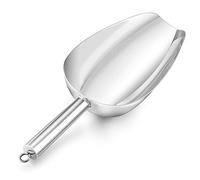 Onader 12oz Ice Scoop, Stainless Steel Food Sweet Flour Scoop, Silver