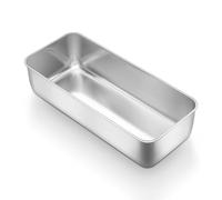 Onader 3lb Loaf Tin, Stainless Steel Large Bread Loaf Pan for Baking Banana Bread, Meat Loaf, Lasagna and Cake, Healthy & Sturdy, Oven & Dishwasher Safe, 31.5X 13.7X 7.5 cm