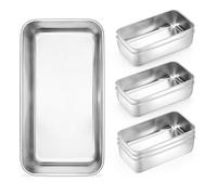 Onader Bread Loaf Pans Set of 8 Stainless Steel Deep Meatloaf Pan for Baking 9 x 5 Inch