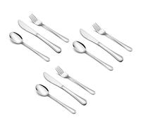 Onader Kids Cutlery Set, 9 Piece Children Flatware Stainless Steel Toddler Tableware, Child Safe Utensils Set Includes Knives Spoons Forks, Mirror Polish & Dishwasher Safe