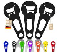 OnAir 3x shopping cart chip that can be removed immediately as a key chain; 3 pieces in a set shopping cart release shopping cart unlocker; handmade 3D printing (Shopping cart, Black)