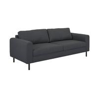 onalaska fabric 3 seater sofa in basel dark grey