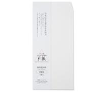 ONAO A4 Envelope Japanese Washi Paper [Plain White] Letter Envelopes 5 Pack (4.7" x 9.2"), Made in Japan (47362)