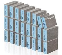 Onarway Sanding Sponges 24 Pack, Coarse and Fine Sanding Blocks - 60/80/100/120/180/220 Grits 6 Different Specifications, Washable and Reusable, Ideal for Wood Metal Wall Polish