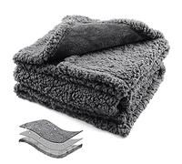 Onarway Waterproof Dog Blanket Washable: Protects Sofa/Bed/Car Seat from Spills & Scratches - Cozy Sherpa Fleece Puppy Throw for Furniture Conscious Pet Owner (XX Large 145x215cm)