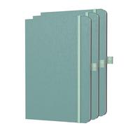 ONAVIA A5 Lined Journal Notebook, 7mm College Ruled Notepad, Journaling for Writing, Work, School, Travel and Note Taking, Hardcover 160 Pages (80 Sheets) 5.79 x 8.3 inches (3 Pack Midnight Green)