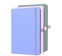 ONAVIA A5 Lined Journal Notebook, 7mm College Ruled Notepad, Journaling for Writing, Work, School, Travel and Note Taking, Hardcover 160 Pages (80 Sheets) 5.79 x 8.3 inches, 3 Pack Multicolored