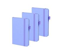 ONAVIA A6 Pocket Notebook 3 Pack, 3.5" x 5.7", Hardcover Lined Journals for School Notes, Study, Homework, Daily Planning and Journaling, 160 Pages (80 Sheets), Cornflower Blue