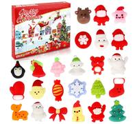 ONBAGLST Mochi Squishy Toys Advent Calendar 2025 Christmas 24 Days Countdown Advent Calendar Including 24 Cute Mochi Christmas squishy toys