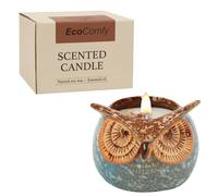 ONBAGLST Owl Scented Candle Gift for Woman with Dried Flowers,350g Lavender Soy Candle Gift for Woman, Christmas Candle Gift Set with30 Hours of Burn Time
