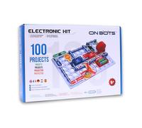 OnBots 100 STEM Electronics Kit for Kids | Age 8 + | Build 100 Science Projects to Learn Circuits & Engineering | 34 Parts & Full Colour Manual | Perfect Christmas and Birthday Gift for Boys & Girls