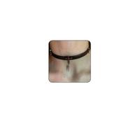 ONBRIG Gothic Necklace Black Red Crystal Necklace Black Leather Choker Punk Halloween Jewelry for Women, 12.6 inch, Metal, No Gemstone