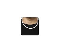 ONBRIG puka shell necklace for men summer surfer necklace seashell necklaces for women beach necklaces for men beach jewelry, Large, Silver, No Gemstone