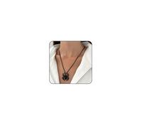 ONBRIG Red Spider Necklace Black Skull Necklace Gothic Jewelry Halloween Necklace for Women Red Crystal Spider Necklace Punk Skeleton Necklace (1-Black)