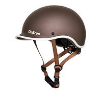 OnBros Bike Helmet for Men and Women, Cycle Helmet Adjustable Scooter Skateboard Bike Commuter Lightweight Helmet, Urban Bicycle Helmets Size 56-61CM (OBUK-777-brown)