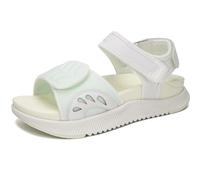 ONCAI Walking Sandals Womens,Arch Support Hiking Sandals with Orthotic Outdoor Footbed for Plantar Fasciitis,Water Athletic Platform Sandalias Mujer with 3 Adjustable Strap White (Menthol) Size 6.5