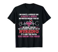 Once A Nurse Always A Nurse Where You Go Or What You Do - RN T-Shirt