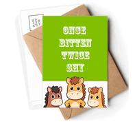Once Bitten Twice Shy Art Deco Fashion Postcards Envelopes Cards Mailing Year Horse