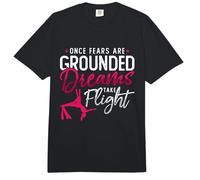 Once Fears are Grounded Dreams Take Aerial Hoop Aerialist Comfort Colors Adult Heavyweight T-Shirt