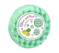 Bomb Cosmetics Women's Body Buffer Soap Shower Sponge Citrus Got Real in Green Bomb Cosmetics Green