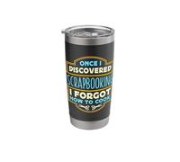 Once I Discovered Scrapbooking Loves Crafting Scrapbooking Stainless Steel Insulated Tumbler