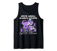 Once Small Always Strong Preemie boy Cool t-rex Prematurity Tank Top
