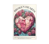 Once Upon A Broken Heart Canvas Poster Wall Art Decor Print Picture Paintings for Living Room Bedroom Decoration 20x30inch(50x75cm)