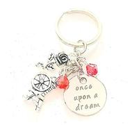 Once Upon a Dream Sleeping Beauty Aurora-Inspired Accessories Charm Keychain Gift for a Loving Princess