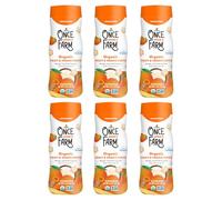 Once Upon A Farm Mango, Coconut and Carrot Sorghum Snack, Fruit and Vegetable Puffs, GMO Free, 1.5 oz (Pack of 6)
