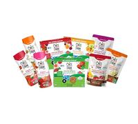 Once Upon a Farm Organic Baby & Toddler Snack Sampler, Puffs, Coconut Melts, Tractor Wheels, Made with Real Fruit & Veggies, No Added Sugar, Non-GMO, 9 Count