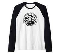 Once upon a midnight dreary, Edgar Allan Poe, Literary Raglan Baseball Tee