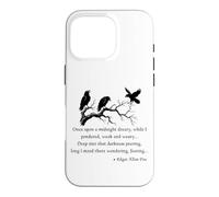 Once Upon a Midnight Dreary Edgar Allan Poe Raven Case for iPhone 16 Pro
