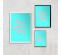 Once Upon A Time Art Print - A2 - White Frame