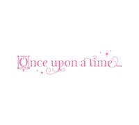 Once Upon a Time Decal for Kids Room Wall Sticker Imagination Quote Pretend Dress Up Area Bookshelf Child's Room Decor Large - 26x112cm