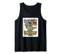 Once Upon A Time Dinosaur Shirt - Girl Loved Dinosaurs Tank Top