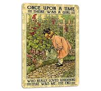 Once Upon A Time Girl Loved Gardening Gift For Gardener Gardening Plant Lover Plant Lady Garden Sign 8x12 Inch