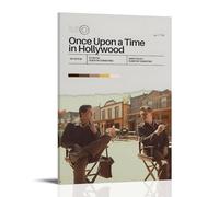 Once Upon A Time in Hollywood Poster Decoration Vibrant High-end Wall Posters Retro Room Decorations Classic Art Posters Suitable For Teenagers Living Rooms BedroomsFrame-style24x36inch(60x90cm)