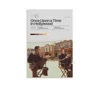 Once Upon A Time in Hollywood Poster Decoration Vibrant High-end Wall Posters Retro Room Decorations Classic Art Posters Suitable For Teenagers Living Rooms BedroomsUnframe-style24x36inch(60x90cm