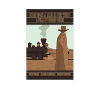 Once Upon A Time In The West Movie Poster Canvas Poster Bedroom Decor Landscape Office Room Decor Gift 24x36inch(60x90cm)