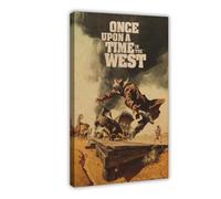 Once Upon A Time In The West Movie Poster Canvas Poster Bedroom Decor Landscape Office Room Decor Gift 24x36inch(60x90cm)