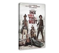 Once Upon A Time In The West Movie Poster Canvas Poster Bedroom Decor Landscape Office Room Decor Gift 12x18inch(30x45cm)