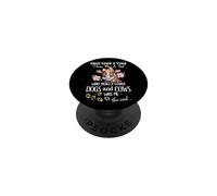 Once Upon A Time There Was A Girl Who Loved Dogs and Cows PopSockets Adhesive PopGrip