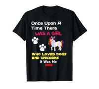 Once Upon A Time There was A Girl Who Loved Dogs & Unicorns Value Graphic T-Shirt
