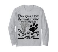 Once Upon A Time There Was A Girl Who Loved Elephants & Dogs Long Sleeve T-Shirt
