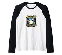 Once Upon a Time There was a Girl Who Loved Penguins Raglan Baseball Tee