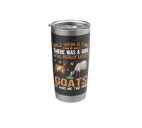 Once Upon A Time There was A Girl Who Really Loved Goats It Stainless Steel Insulated Tumbler