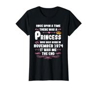Once Upon a time There was a Princess. November 1974 Value Graphic T-Shirt, Women, Black, L