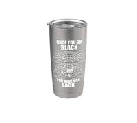 Once You Go Black You Never Go Back - Physics Physicist Stainless Steel Insulated Tumbler